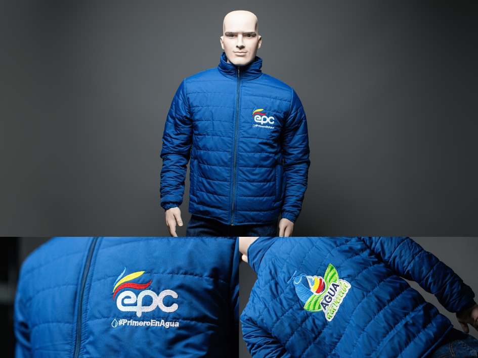 Dotacion empresarial chaqueta con bordado